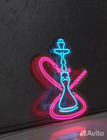 Неоновая вывеска Кальян (Neon Hookah)