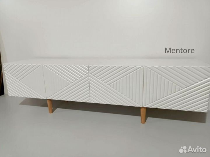 Тумба тв Bravo в белом цвете (конструктор)