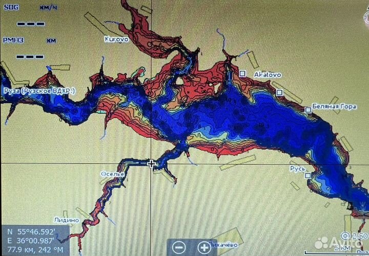 Карта глубин Lowrance С-MAP RS-Y050