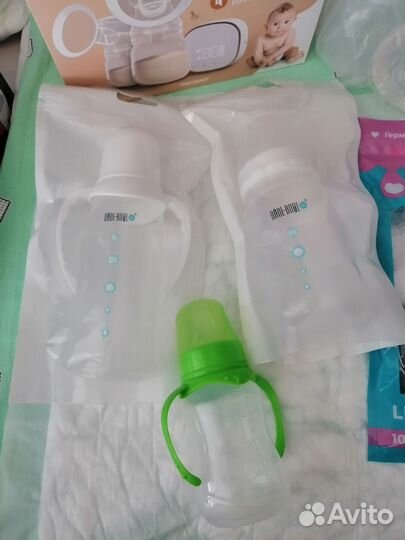 Молокоотсос электрический, бутылочки