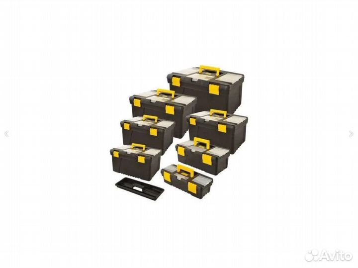 Набор пластиковых ящиков для инструмента 7в1