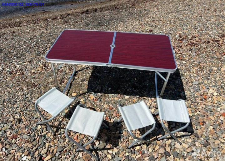 Складной стол+4 стула (Арт.61594)