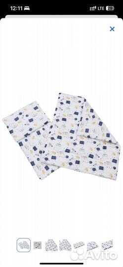 Комплект в коляску подушка матрас одеяло