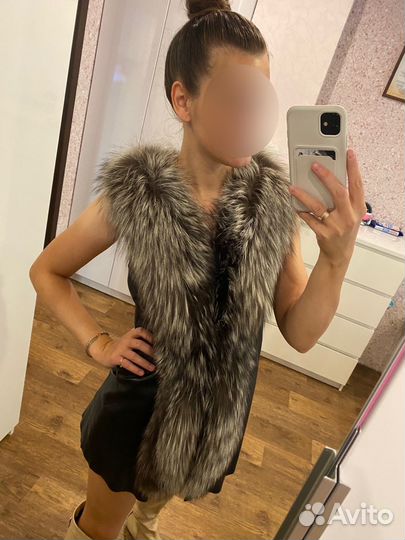 Жилет меховой женский