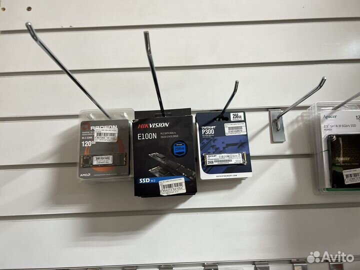 Накопители SSD и жёсткие диски