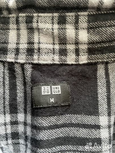 Рубашка в клетку uniqlo