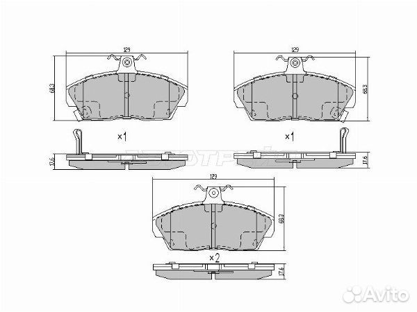Колодки тормозные