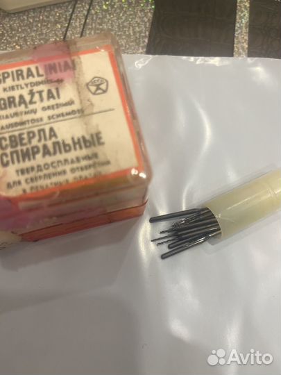 Сверла твердосплавные 0.6, 0.7 0.8,0.9, 1 СССР