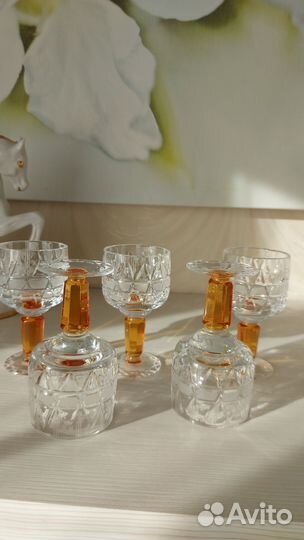 Хрустальные рюмки на ножке СССР