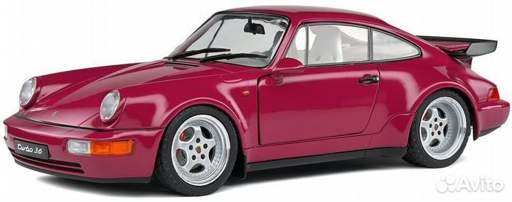 Porsche 911(964) turbo 3.6 Coupe 1991 violett 1/18