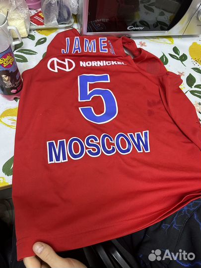 Баскетбольная майка цска