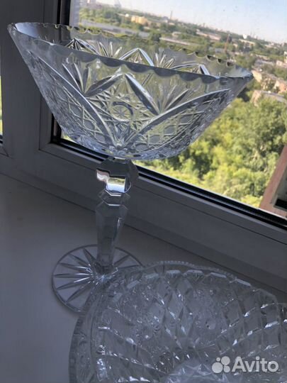 Хрусталь СССР ваза 33см