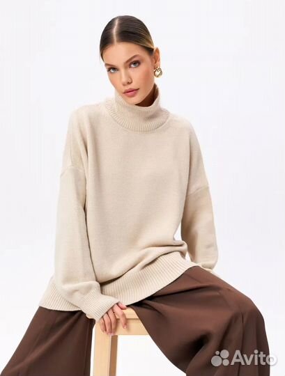 Свитер вязанный женский оверсайз