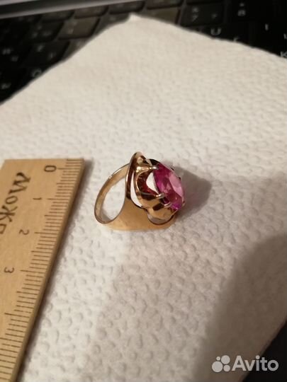 Позолоченое кольцо СССР