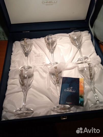 Набор из 6 бокалов для вина Регина Сваровски