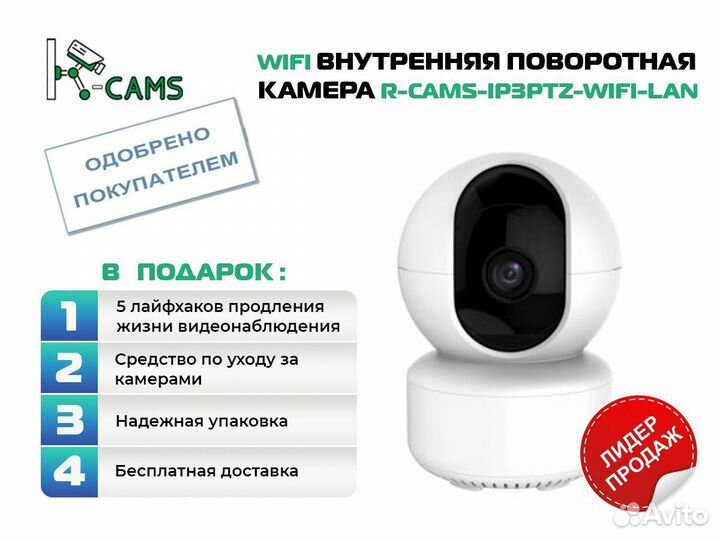 R-cams-ip3ptz Wifi внутренняя поворотная камера