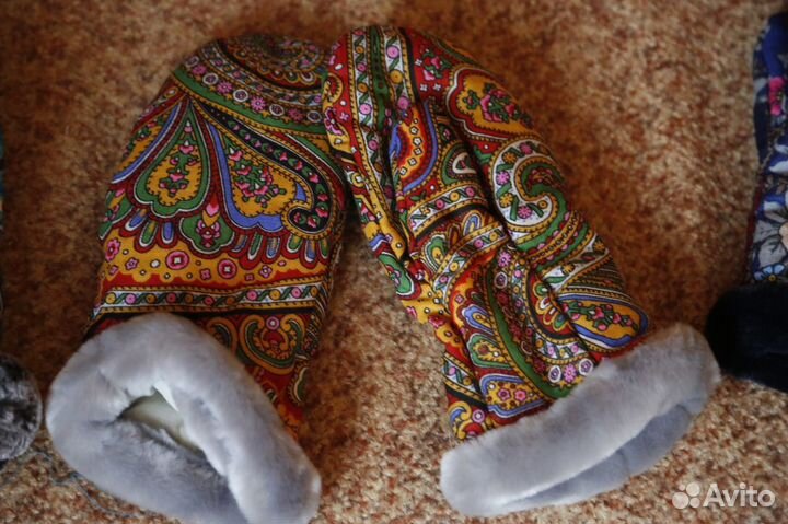 Продаю варежки из павловопосадского платка