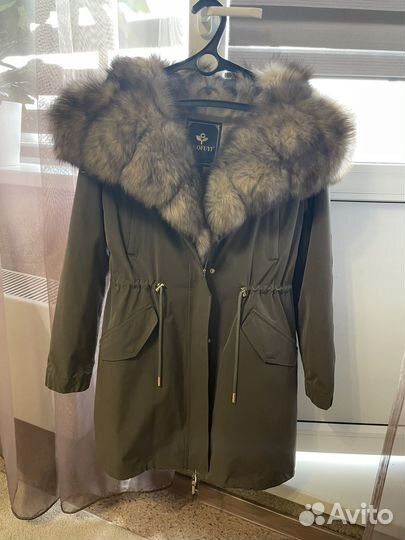 Парка с натуральным мехом