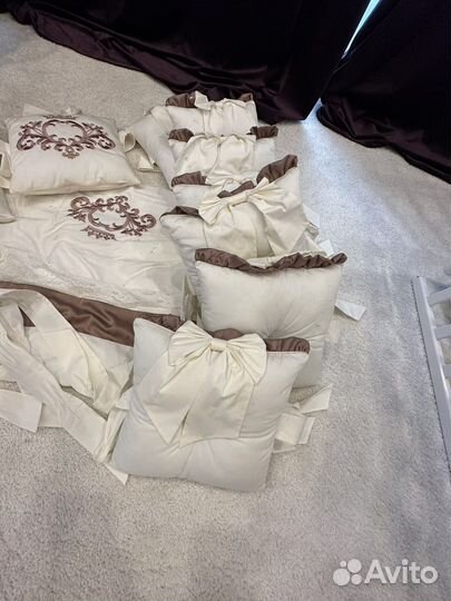 Балдахин бортики, постельное бельё для малыша