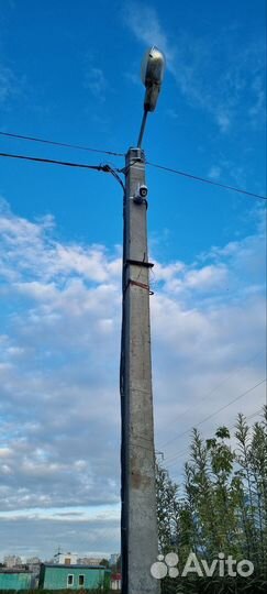 Установка автономной камеры на столб