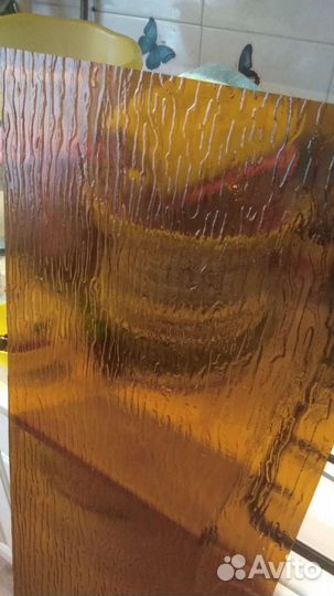 Стекло дверное (Золото / Янтарь/ Голубое)