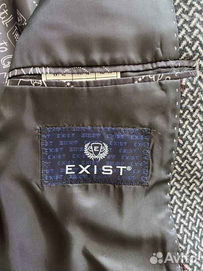 Элегантный пиджак в елочку, размер 52-54