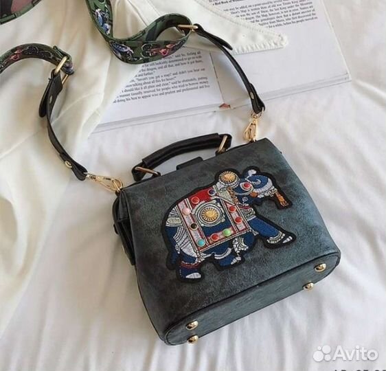 Сумка женская экокожа со слоником