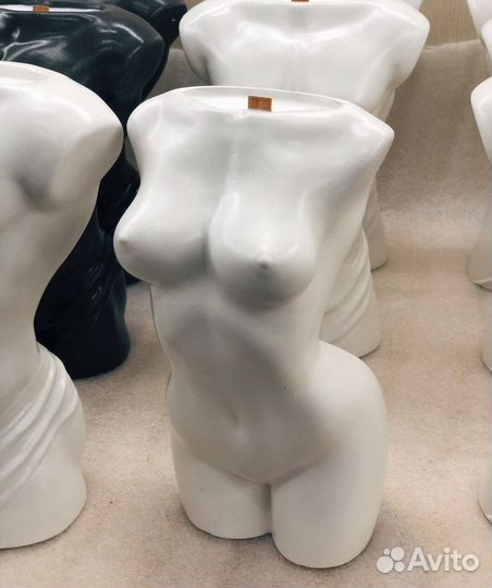 Ароматическая свеча из гипса