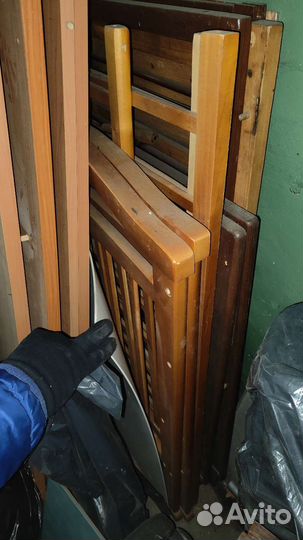 Детская кроватка бу + матрас