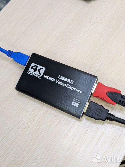 Карта видеозахвата hdmi USB 3.0 4К 2К 1080P 60 fps