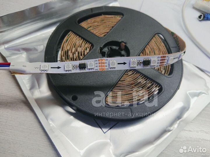 RGB Управляемая светодиодная лента WS2818, 12В