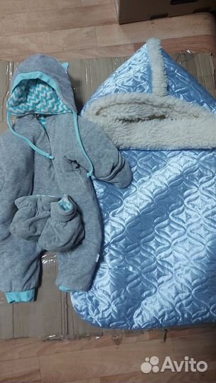 Конверт на выписку для мальчика весна осень