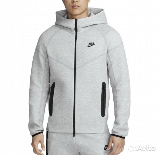 Зип худи Nike Tech Fleece Windrunner Grey