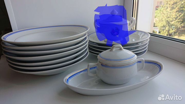 Предметы столового сервиза Корея, период СССР