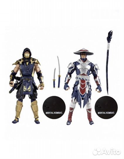 Фигурки Mortal Kombat Рейден и Скорпион