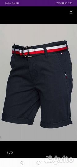 Новые шорты tommy hilfiger р. 164