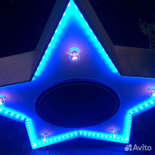 Светильник декорация Ретро звезда с лампочками