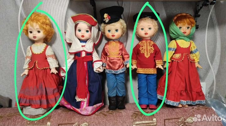 Куклы времен СССР и Италии