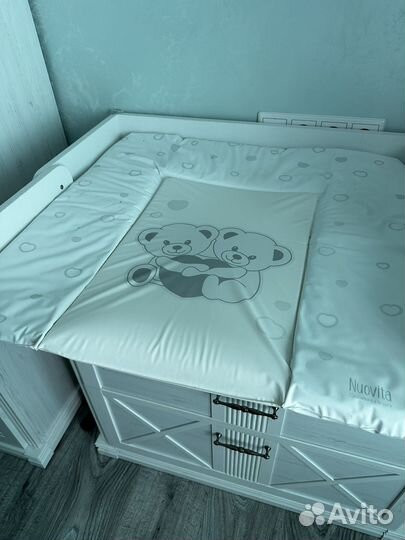 Накладка для пеленания на комод с матрасом