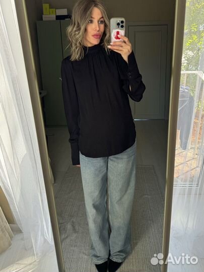 Блузка h&m в горошек