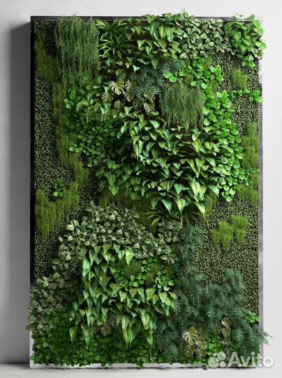 Ковры из зелени на стену тг DecorArea