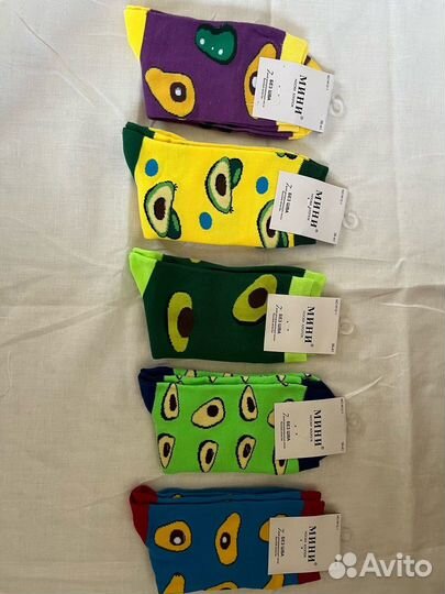 Носки Adidas, авокадо, котики