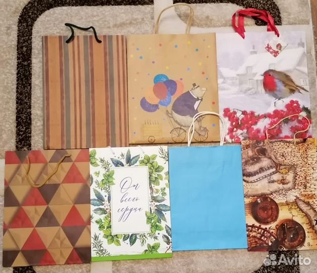 Пакеты подарочные бумажные