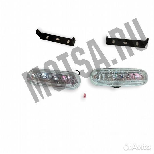 Фары галогеновые, прямоугольные, c кронштейном, 12