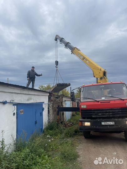 Аренда и услуги манипулятора, стрела 10 т, 13 м, борт 12 т, 7.5 м