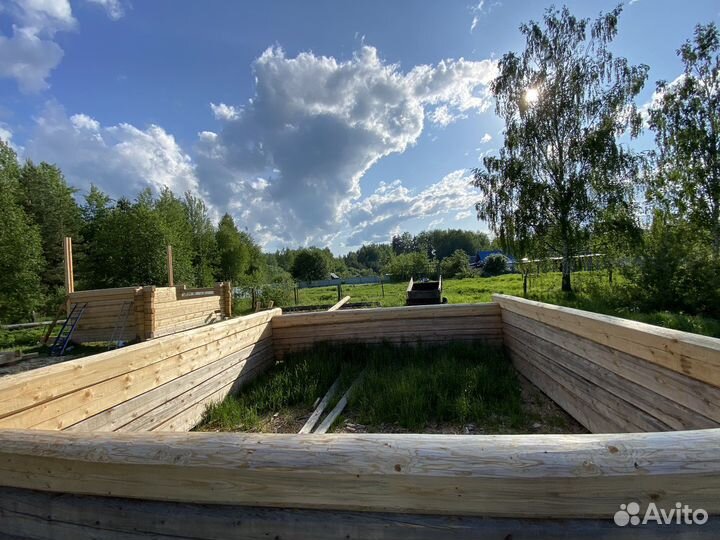 Сруб дома, сруб бани