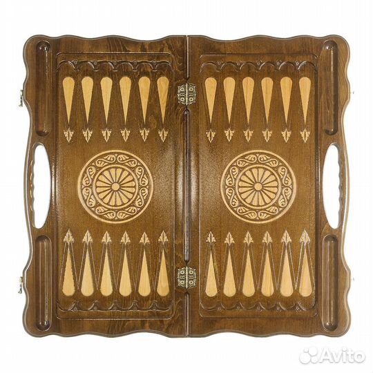 Нарды и шашки резные Киммерийские 61 х 62 см бук Армения 62402