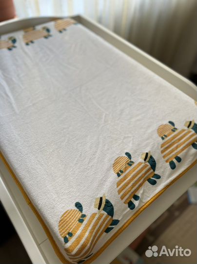 Пеленальный матрас подстилка IKEA vadra с чехлом