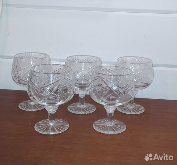 Бокалы хрусталь 5шт