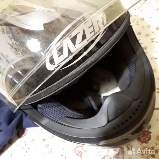 Мотошлем Lazer, мото каска с пинлоком